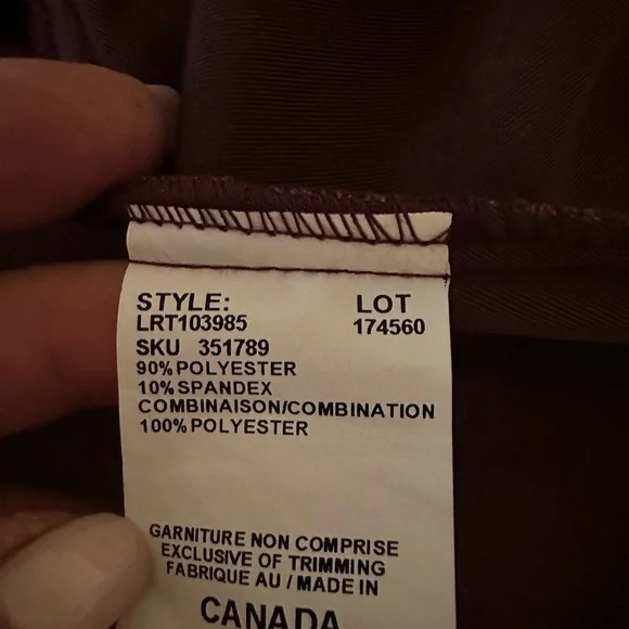 LeChateau Velour sleeveless Peplum top US L🌸 - Picture 6 of 8